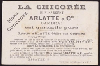 画像2: フランスアンティーク クロモスカード*Chicor?e EXTRA BLEU-ARGENT：Arlatte