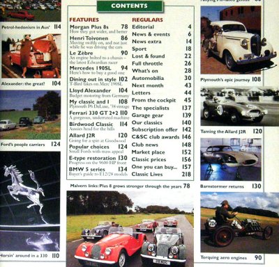 画像1: Classic & Sports Car magazine 2000 January