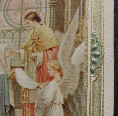 画像1: Frenchアンティーク Holy Card＊1900年初頭 Paris 1088