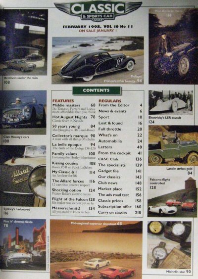 画像3: Classic & Sports Car magazine 1998 Feb.