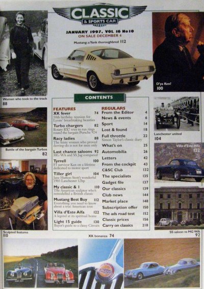 画像3: Classic & Sports Car magazine 1998 Jan.