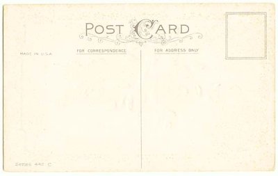 画像1: ライラックの花かご 1900年代初頭アンティークポストカード アメリカ