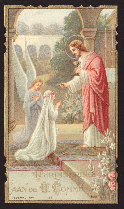 画像1: Frenchアンティーク Holy Card＊1900年初頭 Paris 1152 (1)
