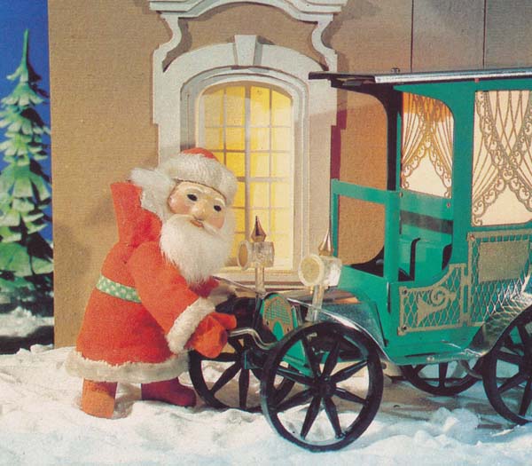 ロシアvintage X Mas Postcard サンタさんクラシックカーでお姫様をお迎え 古い絵葉書 Ussr クリスマス カード ポストカード グリーティングカード 絵はがき プレゼント ヴィンテージ ソビエト 旧ソ連 メリークリスマス パペット サンタクロース クリスマス ツリー 姫 雪